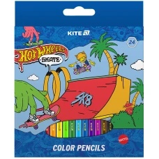Олівці кольорові "Kite" 24 кол. /HW25-055-2/ Hot Wheels Skate (1/6)
