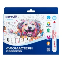 Фломастери "Kite" 12 кол. /K-1155/ Creative Superwashable Jumbo (1/12)