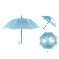 Зонт детский "Kite" /K24-2001-4/ диаметр 48,5 см, длина трости 68 см, голубой голографик (1/12)