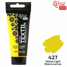 АКРИЛ для тканин "ROSA TALENT" /427/ Жовта світла, 60мл (1/4)