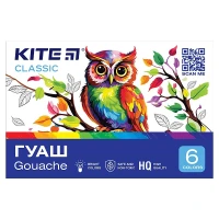 Гуаш "Kite" 6 кол. 20 мл /K-062/ Classic (67686) (1/27)
