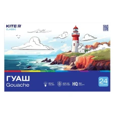 Гуаш "Kite" 24 кол. 20 мл /K-097/ Classic (67690) (1/6)