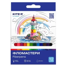 Фломастери "Kite" 12 кол. /K-447/ Classic (67656) (1/24)