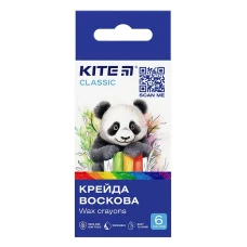Мел восковый "Kite" /K-1076/ 6 цв. Classic (67627) (1/36) Мел восковый "Kite" /K-1076/ 6 цв. Classic (67627) (1/36)