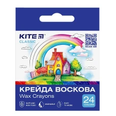 Мел восковый "Kite" /K-1070/ 24 цв. Classic (67632) (1/12) Мел восковый "Kite" /K-1070/ 24 цв. Classic (67632) (1/12)