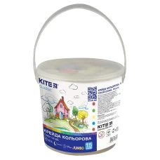 Крейда кольорова 15 шт. "Kite" /K-074/ Classic Jumbo, відерце (67637) (1/24) Крейда кольорова 15 шт. "Kite" /K-074/ Classic Jumbo, відерце (67637) (1/24)