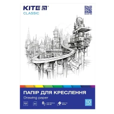 Папір для креслення "Kite" /K-270/ А3/10 арк. 200г/м2, Classic (67724) (1/50)