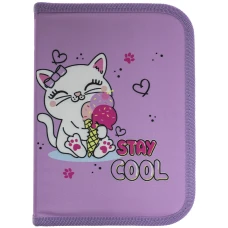 Пенал "CLASS" /25002C/ пенал 1 відд., пустий, "Сool Kitten"