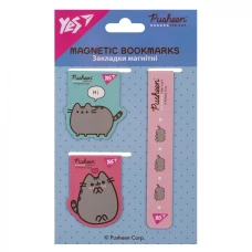 Закладка-магнит "YES" /708350/ "Pusheen", 3 шт (1/10/50)