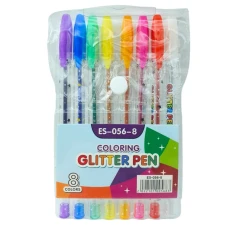 Набор гелевых ручек "JO" /ES056-8/ "Glitter pen" 8цв., PVC (1/432) Набор гелевых ручек "JO" /ES056-8/ "Glitter pen" 8цв., PVC (1/432)