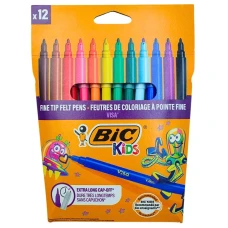 Фломастери 12кол. "BIC" /bc888695/758/ "VISA KIDS" 880 (1/12)