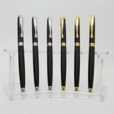 Ручка поворотна "Baixin" /BP861/ метал, зол./срібло+чорна (12)