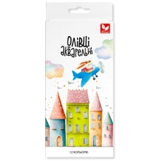 Олівці кольорові "MUSE" 12 кол. /137SH-12/ акварельні шестигранні, з пензликом (1/12)