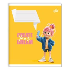 Зошит уч. "Бріск" 12арк.// /ТВ-107/ №2654 Будуй свою мрiю (25/500)