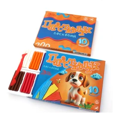 Пластилін восковий "Little Artist" 10 кол. 200г /832537/зі стеком (1/6/72)