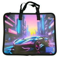 Папка-портфель 26*32см "JO" /S2025_08/ "Car neon" (1/12/120)