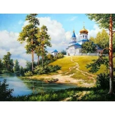 Алмазная мозаика "Go to art" /178352/ "Родной край" 40*50см