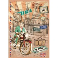 Блокнот А5/36 "KRAFT" "Офорт" /CS5136K/ ##, (центр. шов)  (10/200)