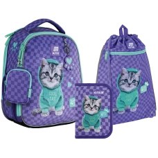 Набір "Kite" /SET_SP25-555S-2/ рюкзак + пенал + сумка для взуття 555 Studio Pets-2 (1/4)