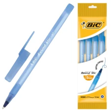 Ручка кулькова "BIC" Round Stic /944176/ синя, 4шт в блістері (1/20)