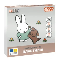 Пластилін 12 кол. 240г "Yes" /540719/ "Miffy" (1/20)