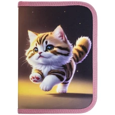 Пенал "CLASS" /25204C/ пенал 1 відд., пустий, 2 відворота, "Kitty"