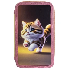 Пенал "CLASS" /25304C/ пенал 2 відд., пустий, "Kitty"