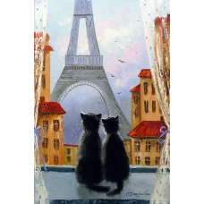 Алмазна мозаїка "Go to art" /177169/ "Парижани"  20*30см