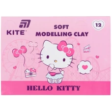 Пластилін восковий "Kite" /HK25-1086/  12 кольорів, 240 г. Hello Kitty (1/44)