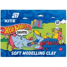 Пластилін восковий "Kite" /HW25-1086-2/  12 кольорів, 240 г. Hot Wheels Skate (1/44)