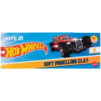 Пластилин восковой "Kite" /HW25-081/ 6 цветов, 120 г. Hot Wheels (1/60)