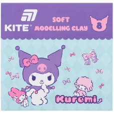 Пластилін восковий "Kite" /HK24-082/  8 кольорів, 160 г. Kuromi Куромі (1/60)