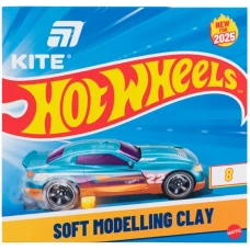 Пластилін восковий "Kite" /HW25-082/  8 кольорів, 160 г. Hot Wheels (1/60)