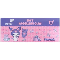 Пластилін восковий "Kite" /HK24-085/  18 кольорів, 360 г. Kuromi Куромі (1/32)