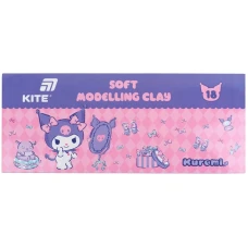 Пластилін восковий "Kite" /HK24-085/  18 кольорів, 360 г. Kuromi Куромі (1/32)