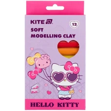 Пластилін восковий "Kite" /HK25-086/  12 кольорів, 200 г. Hello Kitty (1/30)