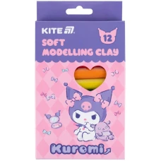Пластилін восковий "Kite" /HK24-086/  12 кольорів, 200 г. Kuromi Куромі (1/30)