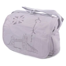 Сумка "SAFARI" /9460/ "London", 34*27*10см, бузкова пастель (1/25)