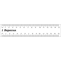 Лінійка 15см пл. "1В" /370329/ прозора (1/48/1152)