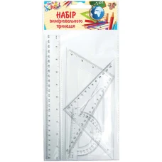 Набір лінійок 1В /370261/ /лин.25, тр.18.тр.13,трансп./  (24)