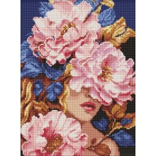 Алмазна мозаїка "Ідейка" /AMO8019/ "Квіткова чарівність" 30*40см