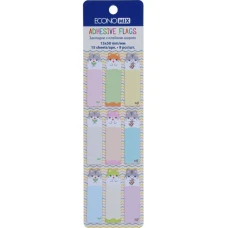 Індекс регістри "Economix" /E20962-02/ ПАПЕРОВІ,15х50 мм, Fun Mouse, 135 шт., 9 кольорів асорті (1/50/1000)