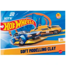 Пластилін восковий "Kite" /HW25-089/  24 кольори, 480 г. Hot Wheels (1/24)