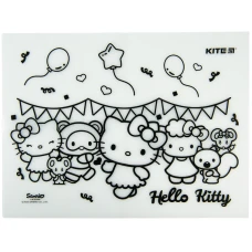 Підкладка розмальовка "Kite"  /HK22-424/  силіконова 30х40см, Hello Kitty (1/24/48)