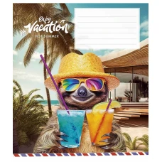 Тетрадь уч. "Школярик" 12л.# /3318K/ "Cool vacation" ВД-лак (нейт) (30/300)