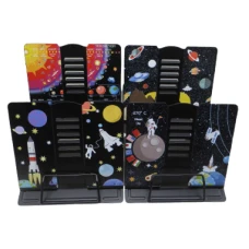 Подставка для книг металлическая /MQ-1028-1/ "Космос" А5 21*16,9*19см микс4 (1/12/48)