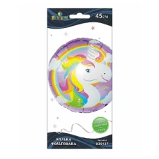Кулька фольгована "Pelican" /835137/ єдиноріг фіолетовий, 45см (1/10)