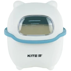 Настільний контейнер для сміття "Kite" /K24-009-6/ біло-блакитний, 16х21 см (1/10)