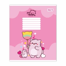 Зошит уч. "YES" 18арк.# /769090/ "Pembe the cat" (25/400)