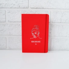 Блокнот A6/80 "4PROFI" /904518/ ## "Neon silver note" red, інтегр.,тисн.фол., на гумці, 70г.